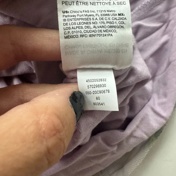 Chico's Purple Ruched Mesh Midi Dress Lined Sleeveless Stretch 16/18 (Chico 3) - Picture 9 of 11